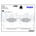 DELPHI Brake Pad Set,  disc brake LP821