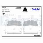 DELPHI Brake Pad Set,  disc brake LP834