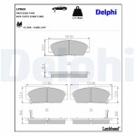 DELPHI Brake Pad Set,  disc brake LP869