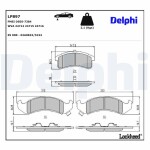 DELPHI Brake Pad Set,  disc brake LP897
