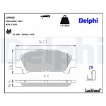 DELPHI Brake Pad Set,  disc brake LP940