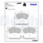 DELPHI Brake Pad Set,  disc brake LP964