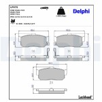 DELPHI Brake Pad Set,  disc brake LP975