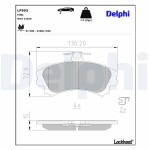 DELPHI Brake Pad Set,  disc brake LP993