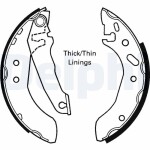 DELPHI Brake Shoe Set LS1616