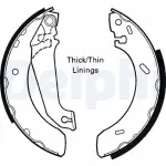 DELPHI Brake Shoe Set LS1617