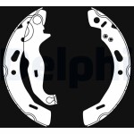DELPHI Brake Shoe Set LS2016