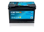battery DETA 12V 62Ah/680A AGM (R+ standard) 242x175x190 B13 (agm/starter battery)