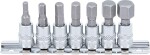 socket bits set 1/4" (6.3 mm) six point 4 - 12 mm 7 pc