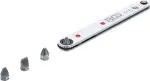 ratchet 1/4" ultra thin + 4 adapters