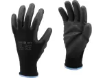 work gloves nylon- anti slip black 10" Vorel