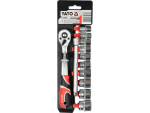 cartridges set with accessories 3/8", 12 pcs