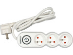 pikendusjuhtme toiteriba 3 maanduslülitiga Socket Plug 1,5m 1,5mm2