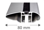 aluminium roof rack beam dynamic 1,3 m (set 2pc)
