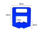 PLAATIMISANKUR 1mm 100pc 3-15mm