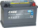 battery EXIDE 12V 105Ah/850A PREMIUM (-+ terminal standard) 315x175x205 B13 - leg height ca 10,5 mm (starter battery)