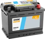 battery Exide Excell 62Ah 540A 242x175x190 -+ EB620
