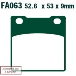 EBC BRAKES FA063 / Motorcycle brake pads Suzuki SV 650 (non-ABS) (99-02)/ SV 650 (non-ABS) (99-02)/ GSXR 600 (01-03)/ GSF 1200 S (01-05)