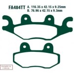 EBC BRAKES SFA484 / motorcycle brake pads.