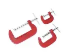 C-clamps 25/50/75mm 3pc