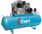 reciprocating piston compressor EVERT series K, 4 kW 400V 15 bar, performance: 700l/min., capacity to tank: 300L, number pistons: 2pc.