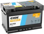EXIDE  Käivitusaku PREMIUM *** 12V 72Ah 720A EA722