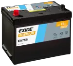 EXIDE Starter Battery PREMIUM *** 12V 75Ah 630A EA755