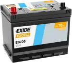EXIDE Starter Battery EXCELL ** 12V 70Ah 540A EB705