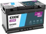 EXIDE  Starter Battery AGM 12V 82Ah 800A EK820
