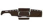 matt dashboard brown, EKO-leather, ECO-leather MAN TGX 06.06-