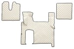 floor mat floor F-CORE MAN, entire põrand, ECO-leather, number pc. set of. 3 pc (material - eco-leather, paint - šampanja, automatic transmission, two drawers) MAN TGX 06.06-
