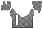 floor mat floor F-CORE RENAULT, entire põrand, ECO-leather, number pc. set of. 3 pc (material - eco-leather, paint - grey) RVI PREMIUM 2 10.05-