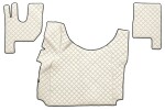 floor mat floor F-CORE RENAULT, entire põrand, ECO-leather, number pc. set of. 3 pc (material - eco-leather, paint - šampanja, high tunel) RVI T 01.13-