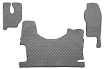 floor mat floor F-CORE MERCEDES, entire põrand, ECO-leather, number pc. set of. 3 pc (material - eco-leather, paint - grey, kaasreisija seat stable, high tunel) MERCEDES ACTROS MP2 / MP3 06.08-