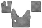 floor mat floor F-CORE DAF, entire põrand, ECO-leather, number pc. set of. 3 pc (material - eco-leather, paint - grey, manual transmission) DAF XF 106 06.15-