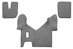 floor mat floor F-CORE IVECO, entire põrand, ECO-leather, number pc. set of. 3 pc (material - eco-leather, paint - grey, manual transmission) IVECO STRALIS 01.13-
