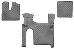floor mat floor F-CORE MAN, entire põrand, ECO-leather, number pc. set of. 3 pc (material - eco-leather, paint - grey, two drawers, manual transmission) MAN TGX 06.06-