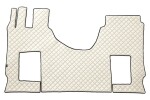 floor mat floor F-CORE MERCEDES, entire põrand, ECO-leather, number pc. set of. 1 pc (material - eco-leather, paint - šampanja, kaasreisija seat pneumatic, cabin wide 250cm) MERCEDES ACTROS