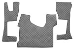 floor mat floor F-CORE MERCEDES, entire põrand, ECO-leather, number pc. set of. 3 pc (material - eco-leather, paint - grey, cabin narrow 230cm) MERCEDES ACTROS MP4 / MP5 07.11-