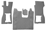 floor mat floor F-CORE SCANIA, entire põrand, ECO-leather, number pc. set of. 4pc (material - eco-leather, paint - grey, kaasreisija seat foldable) SCANIA L,P,G,R,S 09.16-