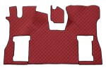 floor mat floor F-CORE SCANIA, entire põrand, ECO-leather, number pc. set of. 2pc (material - eco-leather, paint - red, kaasreisija seat pneumatic) SCANIA L,P,G,R,S 09.16-