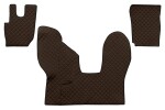 floor mat floor F-CORE DAF, entire põrand, ECO-leather, number pc. set of. 3 pc (material - eco-leather, paint - šampanja, automatic transmission) DAF CF 05.13-