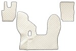 floor mat floor F-CORE DAF, entire põrand, ECO-leather, number pc. set of. 3 pc (material - eco-leather, paint - šampanja, manual transmission) DAF CF 05.13-