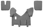 floor mat floor F-CORE IVECO, entire põrand, ECO-leather, number pc. set of. 4pc (material - eco-leather, paint - grey, manual transmission, version külmkapiga) IVECO STRALIS 01.13-