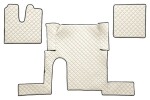 floor mat floor F-CORE MAN, entire põrand, ECO-leather, number pc. set of. 3 pc (material - eco-leather, paint - šampanja, one drawer, manual transmission) MAN TGX 06.06-
