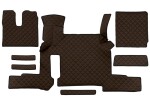 floor mat floor F-CORE, entire põrand, ECO-leather, number pc. set of. 7 pc (material - eco-leather, paint - brown, automatic transmission, two drawers)