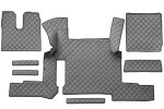 floor mat floor F-CORE, entire põrand, ECO-leather, number pc. set of. 7 pc (material - eco-leather, paint - grey, automatic transmission, two drawers)