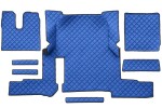floor mat floor F-CORE, entire põrand, ECO-leather, number pc. set of. 7 pc (material - eco-leather, paint - blue, automatic transmission, one drawer)