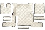 floor mat floor F-CORE, entire põrand, ECO-leather, number pc. set of. 7 pc (material - eco-leather, paint - šampanja, automatic transmission, one drawer)