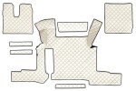 floor mat floor F-CORE, entire põrand, ECO-leather, number pc. set of. 7 pc (material - eco-leather, paint - šampanja, two drawers, manual transmission)